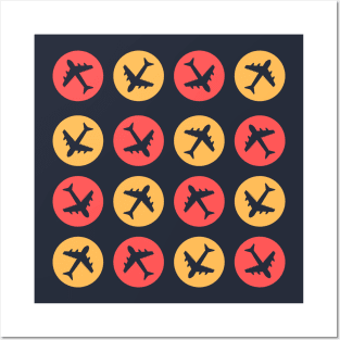 Airplanes Pattern Posters and Art